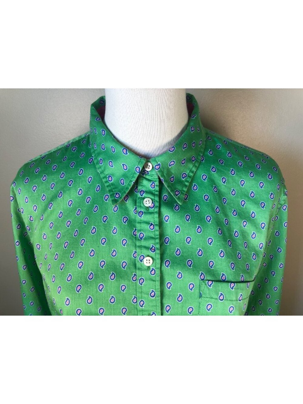 Lauren Ralph Lauren Cotton Green Pullover Polished Preppy Size XL